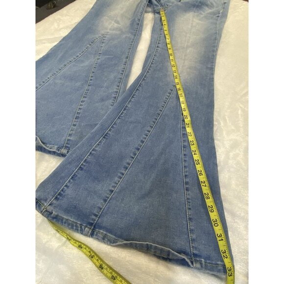 Altard State Super Flare Light Wash Jeans Sz 27 Stretch Button Fly High Waist - Picture 6 of 11